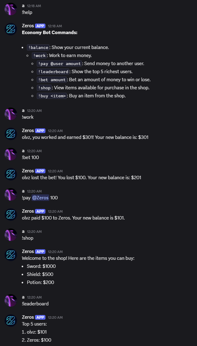 Zeros economy